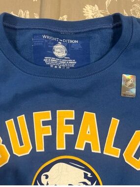 Buffalo Sabres Wright & Ditson Crewneck Sweatshirt Blue Men's Large NHL